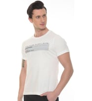 Erkek One Nıne Baskılı T-shirt (Ekru)