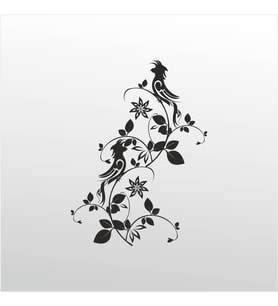 Folyo Sticker Kuş Deseni ADKPQUY751 90 cm uzunluk (Karışık)