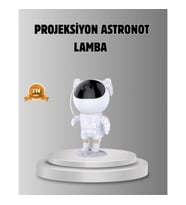Mey İthalat® Astronot Galaksi Projeksiyon Lambası Bluetooth Bağlantılı ve Uzaktan Kontrollü