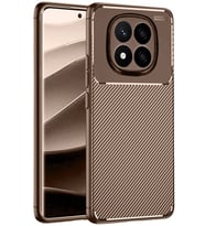 Pilelistore   Xiaomi Redmi Note 14 Pro 5G Kılıf Auto Focus Karbon Kapak - Kahverengi