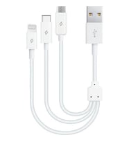 Ttec 2DK13 MiniCable Trio 30cm Şarj Kablosu USB-A - USB-C / Lightning / Micro USB