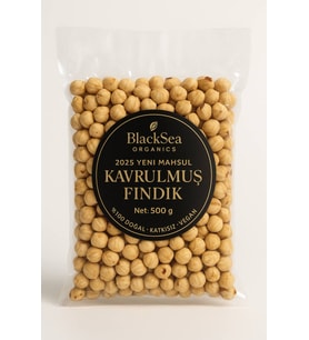 BlackSeaOrganics 2025 Yeni Mahsul Kavrulmuş Fındık 1 Kg – Doğal ve Katkısız Rize Fındığı