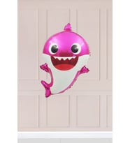 Pembe Baby Shark Folyo Balon