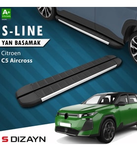 S-Dizayn Citroen C5 Aircross 2 Hybrid Benzinli S-Line Aluminyum Yan Basamak 193 Cm 2025 Üzeri A+ Kalite
