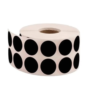 Tanex Nokta Etiket 20Mm 2500Li Siyah
