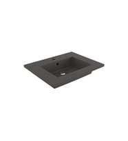 BOCCHI MİLANO ETEJERLİ LAVABO 60 CM (MAT ANTRASİT)