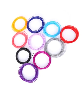 10 renk 20 metre (10 x 2 metre) PLA Filament