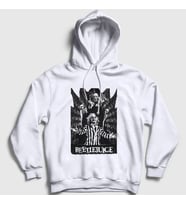 Presmono Unisex Beyaz Graveyard Tim Burton Film Beetlejuice Kapüşonlu Sweatshirt 452903tt