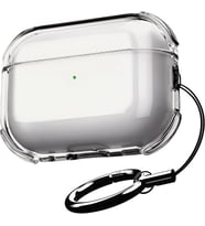 Airpods PRO 3 için Ultra Şeffaf Silikon Kılıf Darbe Emici Köşeler ile Mükemmel Koruma ve Yüksek Kaliteli Taşıma Karabinalı Airpods Pro 3. Nesil Kılıfı (Gri Şeffaf, Airpods PRO 3)
