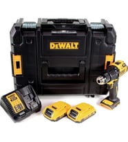 Dewalt DCD709D2T 18 V 1.5 A Çift Akülü Darbeli Matkap (Sarı)