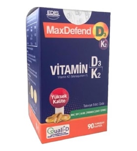 Maxdefend D3 K2 90 Kapsül