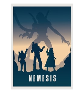 Nemesis Masa Oyunu - Minimalist Seyahat Poster Tarzı - Oyun Sanatı Tablo Ahşap Poster Dekoratif