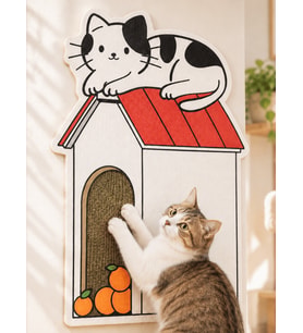 Dekoratif Kedi Tırmalama Halısı Yapışkanlı Duvar Tipi Baskılı Kedi Tırmalama Matı Mobilya Duvar Koruyucu