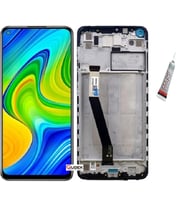 REDMİ NOTE 9 Ekran Dokunmatik Çıtalı (SİYAH) B7000 YAPIŞTIRICI