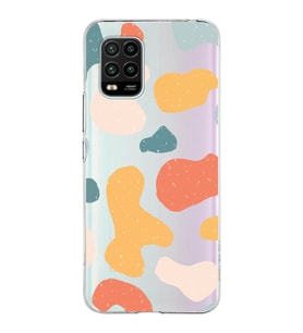Xiaomi Mi 10 Lite Uyumlu Kapak Grunge Tasarımlı Şeffaf Silikon Kılıf