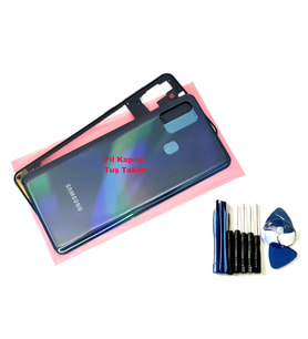Samsung Galaxy A21S FULL KASA Arka Pil Batarya Kapağı (TAMİR SETİ) SİYAH
