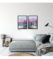 Çerçeveli Doku Efektli Tablo Seti 105x70 cm