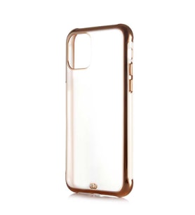 Apple iPhone 11 Pro Kılıf Zore Voit Altın Renk Tasarımlı Kılıf (Beyaz)