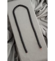 Hematit Doğal Taş Mat Siyah Yassı Balık Kesim 6x4mm Dizi