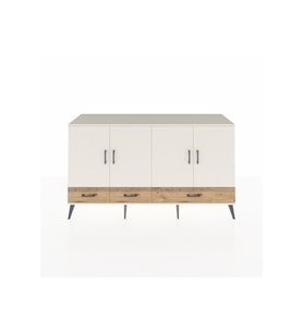 Kronos Konsol 6 Raflı 3 Çekmeceli 4 Kapaklı 176x59x99 Aytaşı-Aytaşı/Çam