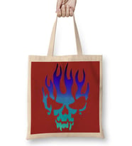 Skull Kuru Kafa Bez Çanta Uzun Saplı