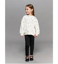 LCW Kids Siyah Beli Lastikli Kız Çocuk Uzun Tayt