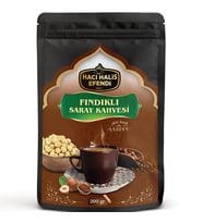 Hacı Halis Efendi Fındıklı Saray Kahvesi 200 gr Fındık Parçacıklı Yumuşak İçimli Gurme Karışım