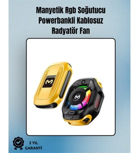 Northcity RGB Işıklı Girdap Fanlı Mobil Soğutucu - Type-C Girişli Manyetik Montaj