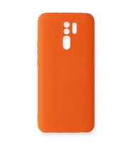 Xiaomi Redmi 9 Kılıf Nano İçi Kadife Silikon - Turuncu