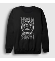 Presmono Unisex Siyah Life Napalm Death Sweatshirt 381569tt
