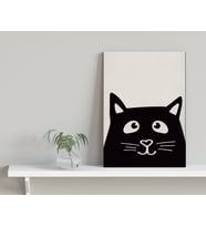 BK Home Kedi Tasarımlı Kanvas Tablo-5