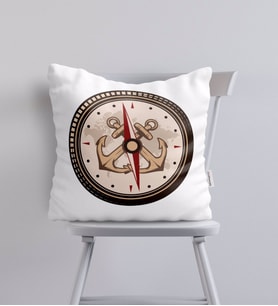 BK Gift Pusula Tasarımlı Yastık-1