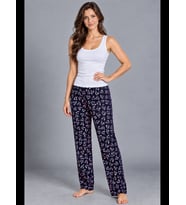 Night Kadın Trend Günlük Bluz Desenli Pijama Takımı