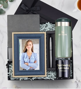 Stanley Termos & Defter & Çerçeve & Kalem & Mum Premium Hediye Seti