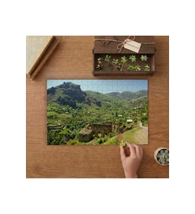 Kazıkbeli Yaylası - Gümüşhane - Doğa Manzarası Tasarımı 240 parça Ahşap Puzzle Ahşap Kutuda MP08731