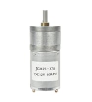 12V 60Rpm JGA25-370 Redüktörlü DC Motor Yüksek Tork Kuvvet 25mm