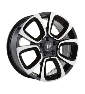 AKD-A5850-01 7.0x17" 4x108 ET25 65.1 Black Machined 17 İnç Jant Takımı (4 Adet)