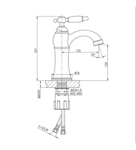 FM-1411 Krom Lavabo Bataryası