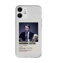 Iphone 12 Uyumlu Hannibal Lecter Minimalist Poster Desenli Şeffaf Telefon Kılıfı