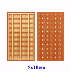 5x10cm Pertinaks Delikli Plaket Tek Yüzlü Pcb Proto Prototip Devr
