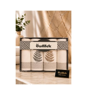 Cotton Blıss Renkli 4Lü Kutulu Havlu