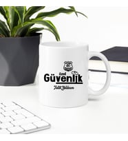 Özel Güvenliğe Hediye Kupa Bardak (Beyaz)