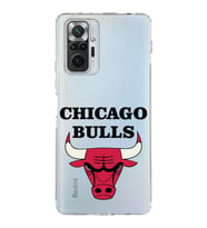 Xiaomi Redmi Note 10 Pro 4G  Kamera Korumalı Kapak Chicago Bulls Tasarımlı Şeffaf  Kılıf