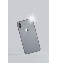 iPhone Xs Gri Full Cover Telefon Folyo Kaplama (Çok Renkli)