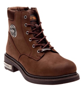 Harley Davidson Jim Dark Brown Nubuk Kadın Bot (KAHVE)