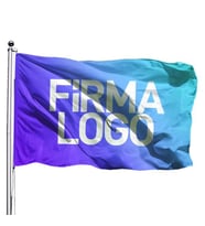 Özel Logolu Gönder Flama 200x300 - Tek Kat Saten (Çok Renkli)
