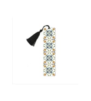 Italyan Desen Baskılı, Püsküllü Kitap Ayracı (hediyelik Bookmark,ayraç-134)