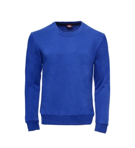 Koyu Mavi Desensiz Bisiklet Yaka Sweatshirt - Wessi (Lacivert)