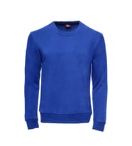 Koyu Mavi Desensiz Bisiklet Yaka Sweatshirt - Wessi (Lacivert)
