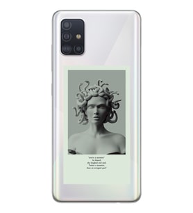 Samsung Galaxy A51 Uyumlu Medusa Tasarımlı Şeffaf Telefon Kılıfı